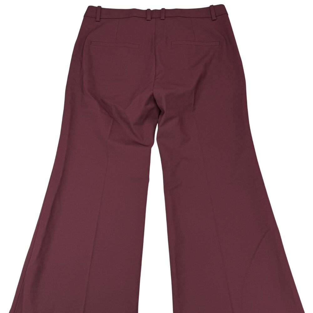 NWT THEORY Demitria 2 New Stretch Wool Flare Leg Pants Size 00 Dark Current - Picture 7 of 7